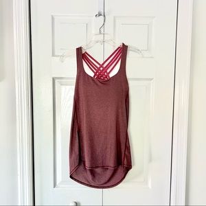 Lululemon cowl back tank with built in sports bra size 8 (M)